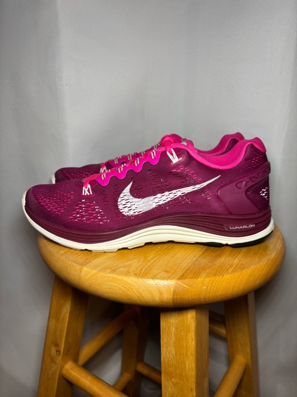 Nike Lunarglide 5 Running Shoes Women’s 9 (Fits 8) Pink Athletic Sneakers NWOT - Picture 5 of 8